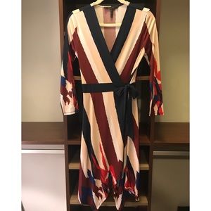 BCBG Scarf Wrap Dress